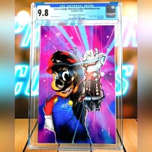 Faros lounge CGC 9.8 Mario POWER GLOVE Venom 7 Homage Virgin Comic Ltd 100!